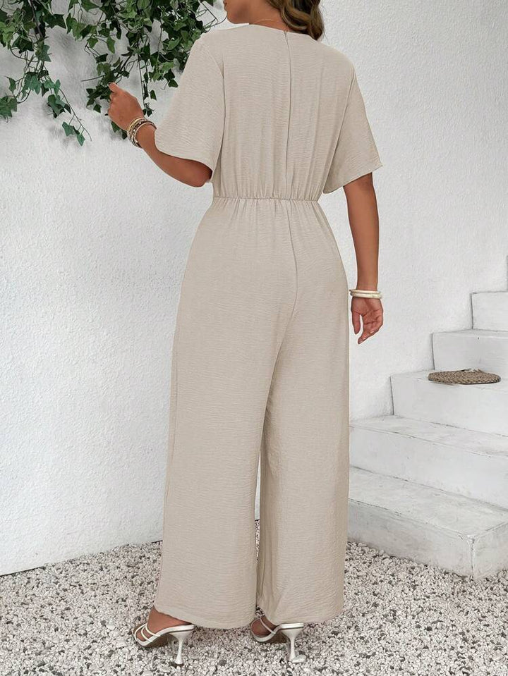 AURA – Mono Fluido con Nudo Frontal y Pierna Ancha