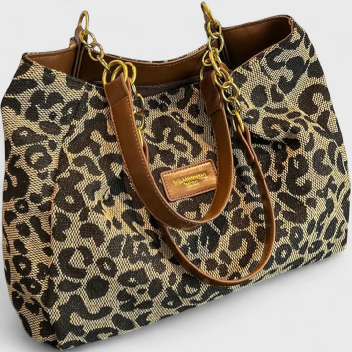 Valeria - Bolso grande con elegante estampado de leopardo