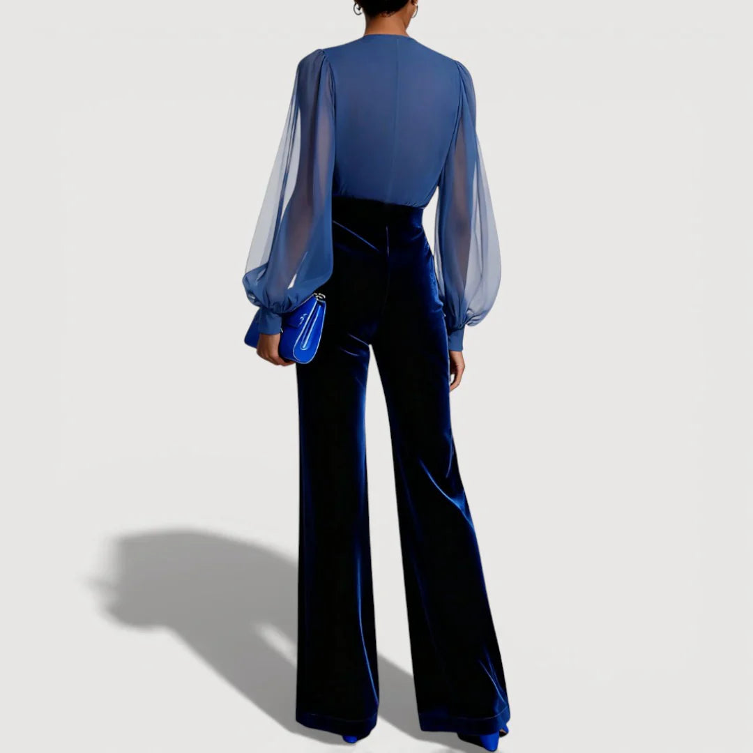 ZAIRA – Conjunto elegante de terciopelo