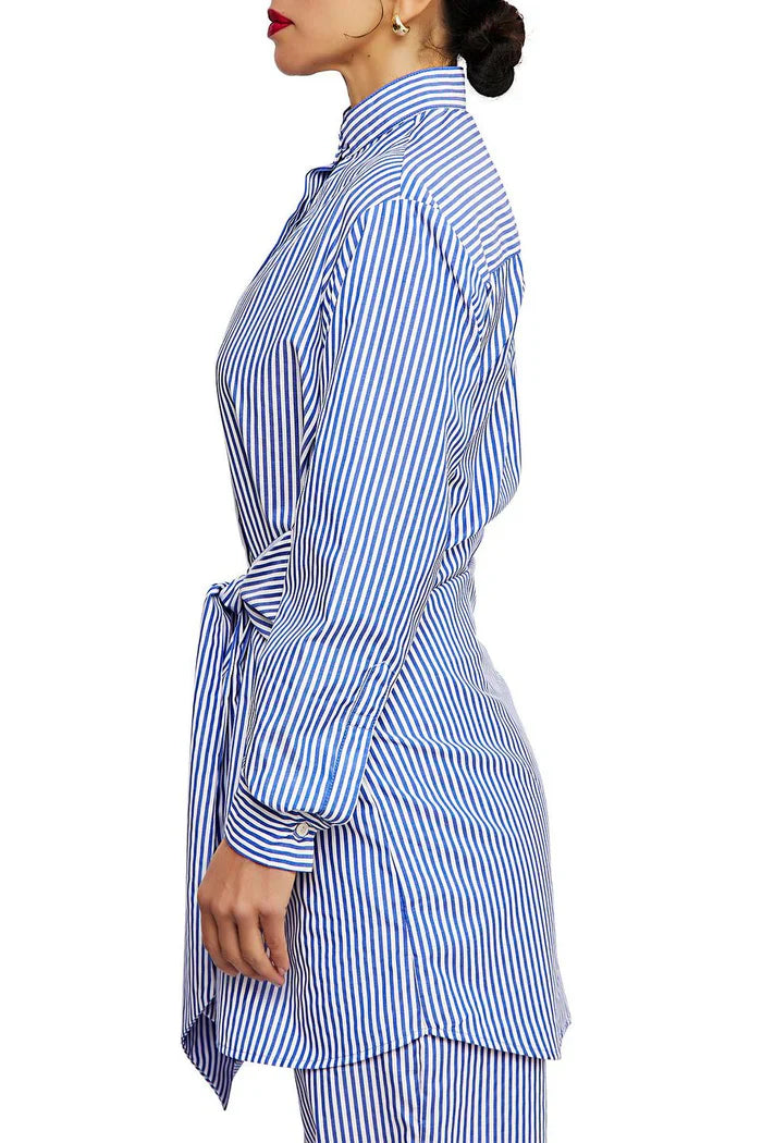 Roma - Conjunto de falda y blusa a rayas