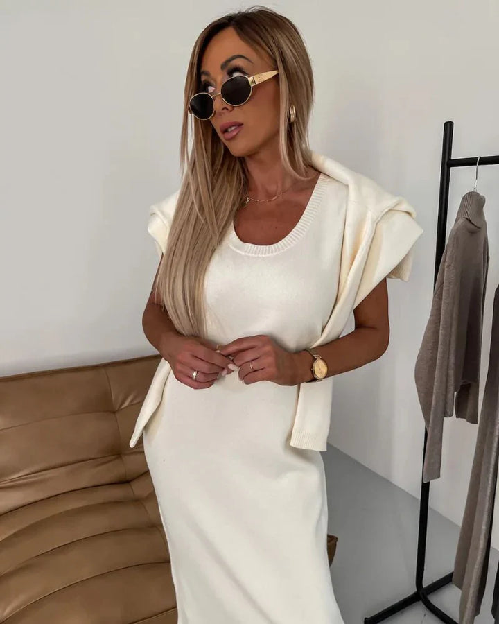 Dilia - Conjunto de punto elegante de dos piezas