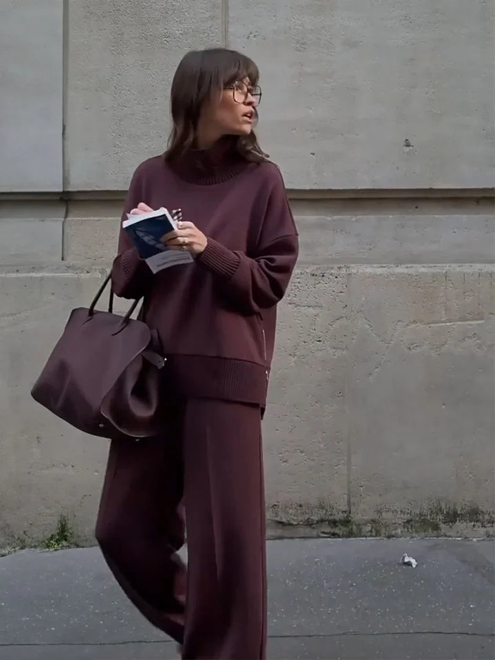 Selene - Conjunto a juego de sudadera de corte holgado