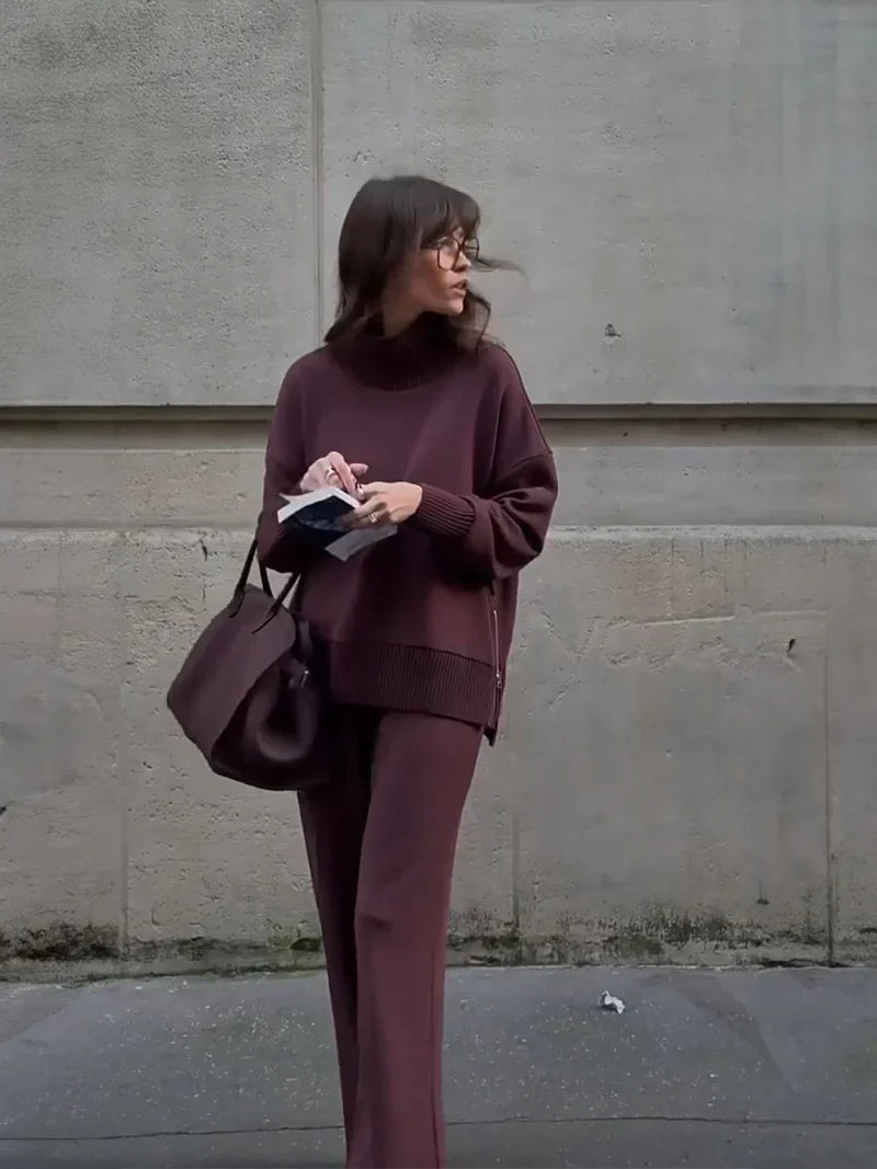 Selene - Conjunto a juego de sudadera de corte holgado