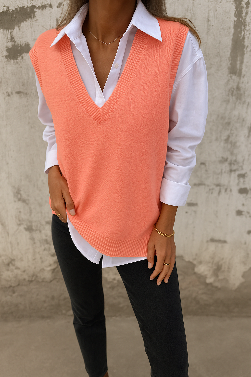 Nusa - Chaleco de punto cómodo