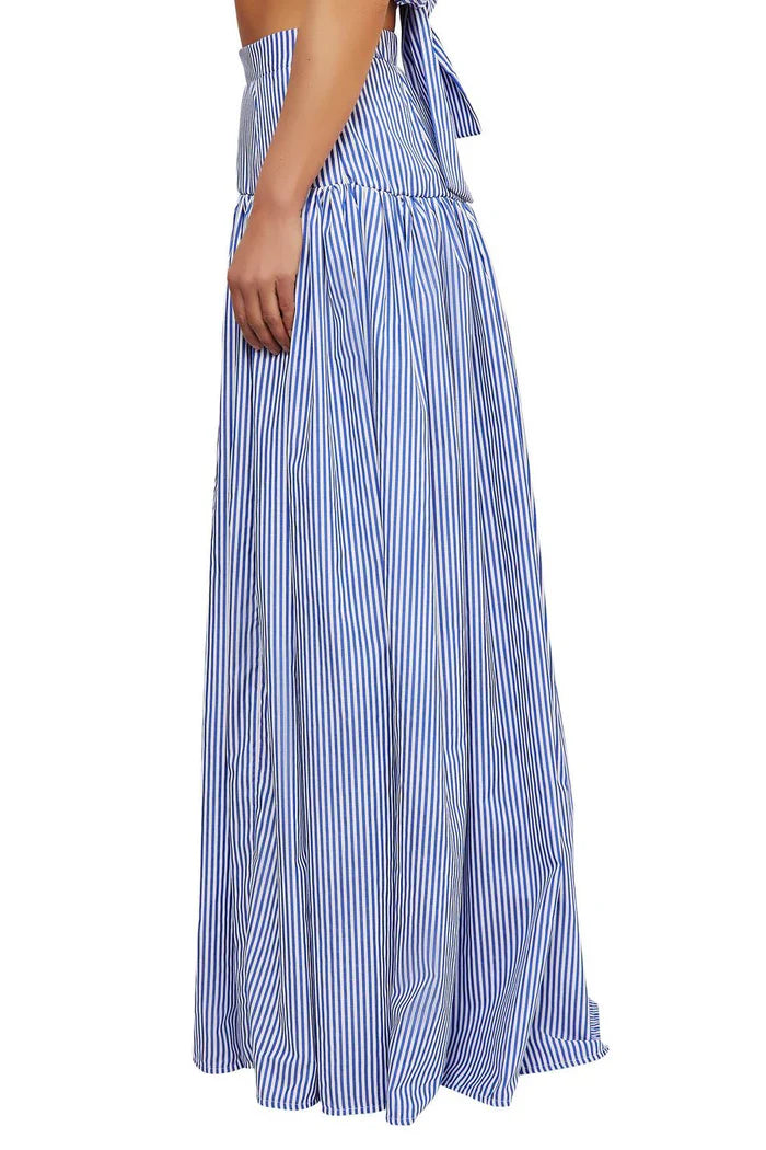 Roma - Conjunto de falda y blusa a rayas