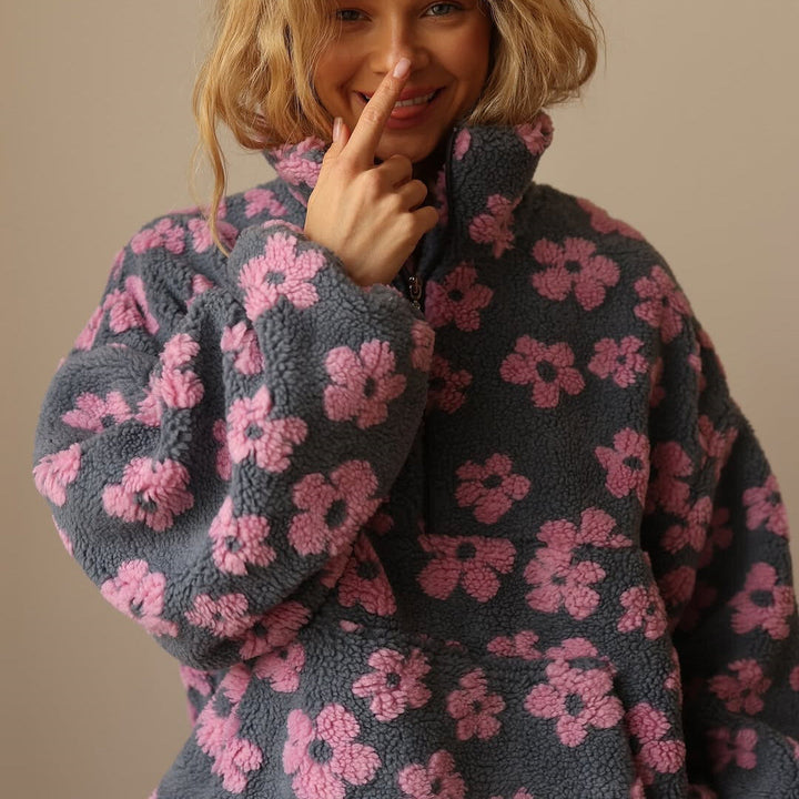 Daisy - Jersey oversize con estampado floral