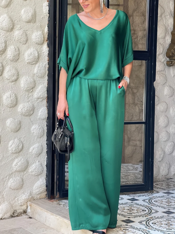 Gala™ Elegante conjunto de dos pieza con mangas cortas