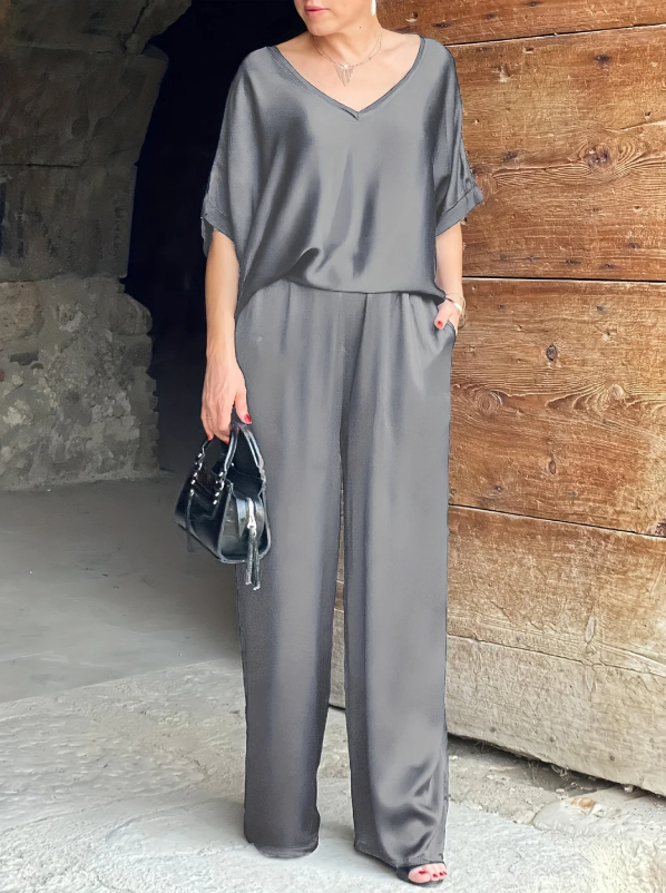 Gala™ Elegante conjunto de dos pieza con mangas cortas