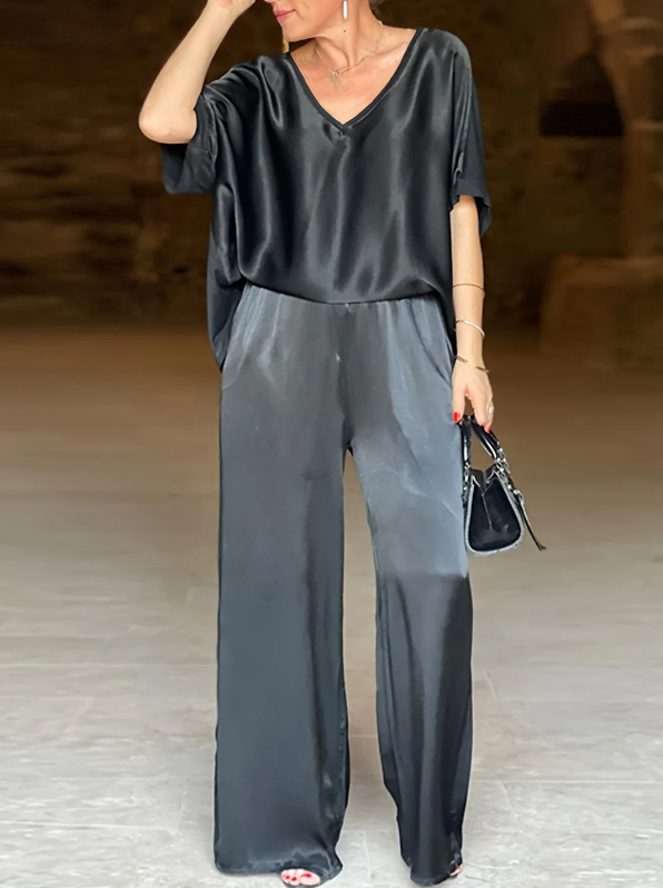 Gala™ Elegante conjunto de dos pieza con mangas cortas