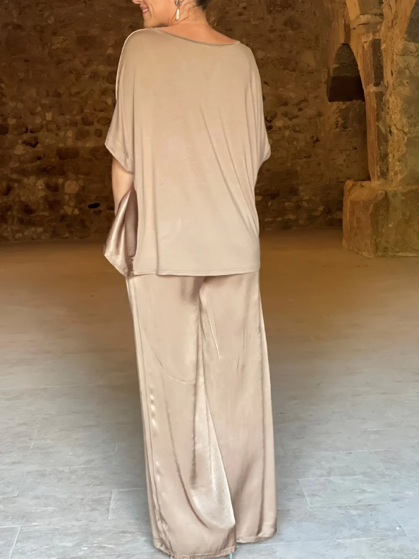 Gala™ Elegante conjunto de dos pieza con mangas cortas