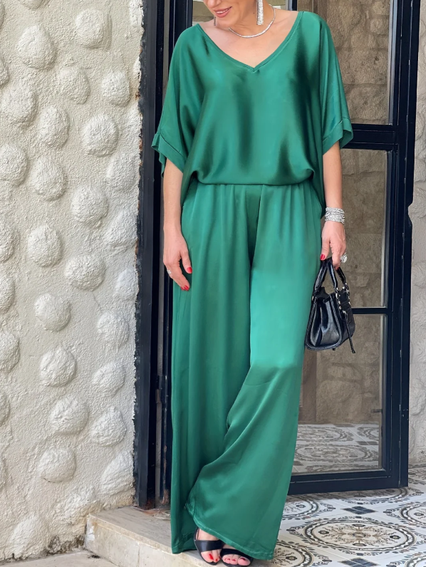 Gala™ Elegante conjunto de dos pieza con mangas cortas