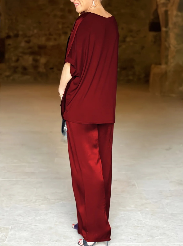 Gala™ Elegante conjunto de dos pieza con mangas cortas