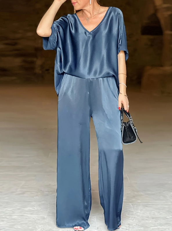 Gala™ Elegante conjunto de dos pieza con mangas cortas