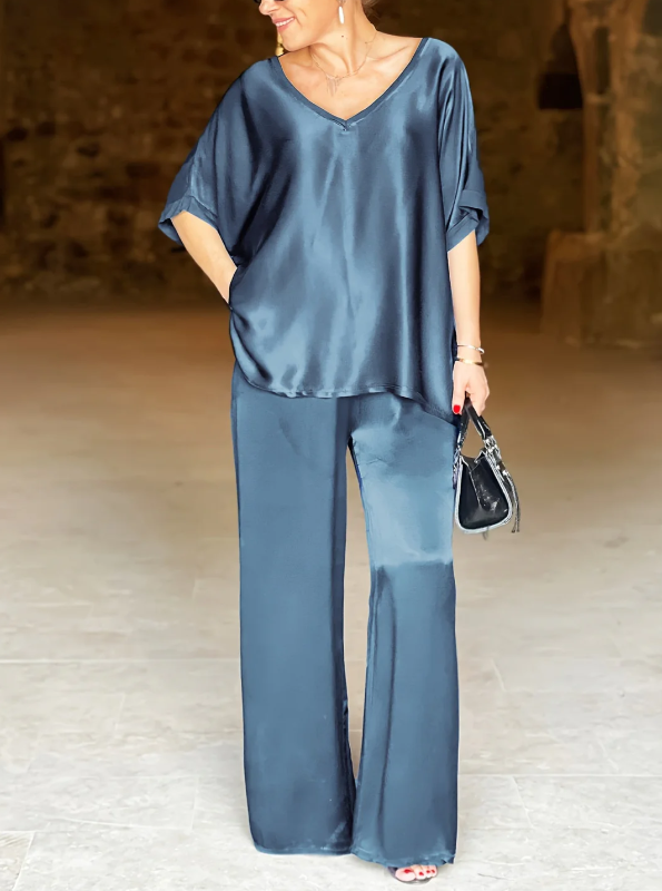 Gala™ Elegante conjunto de dos pieza con mangas cortas