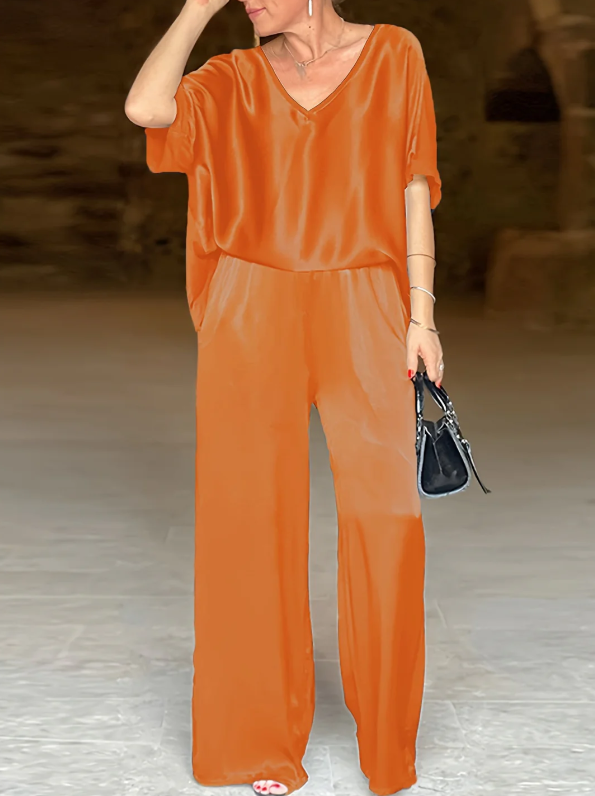 Gala™ Elegante conjunto de dos pieza con mangas cortas