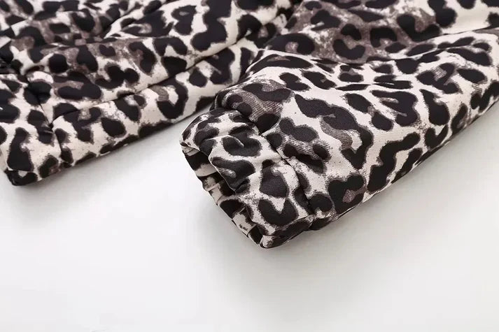 Fiona - Chaqueta bomber para otoño con estampado animal print