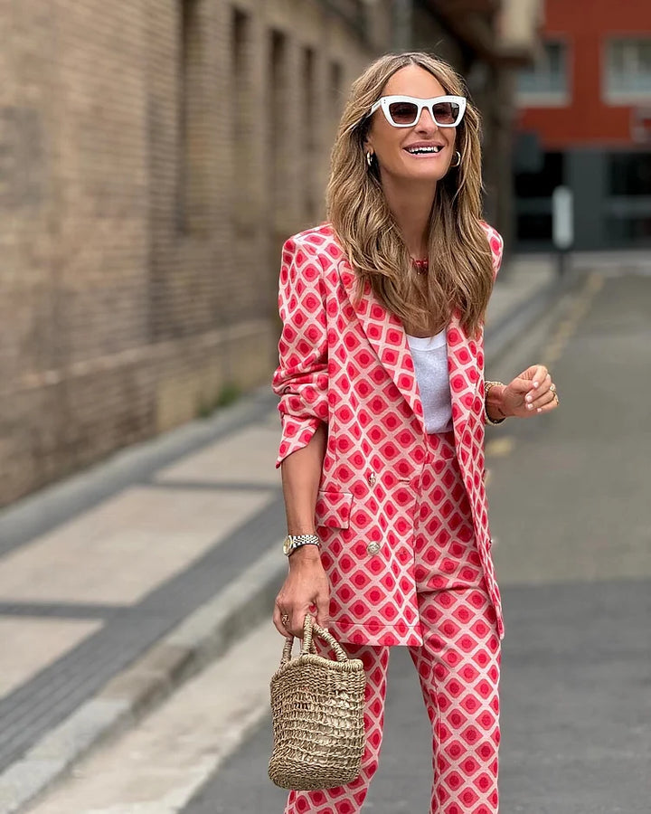 Francesca - Conjunto con estampado geométrico