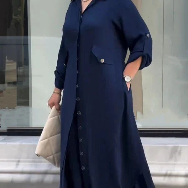 Almudena™ | Conjunto camisero con elegancia relajada para tu día a día