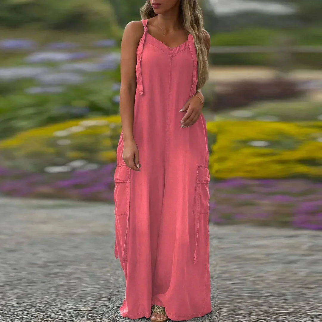 Tilda - Mono de pierna ancha con bolsillos