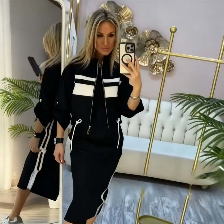 Belinda - Conjunto moderno con bloques de color y líneas elegantes