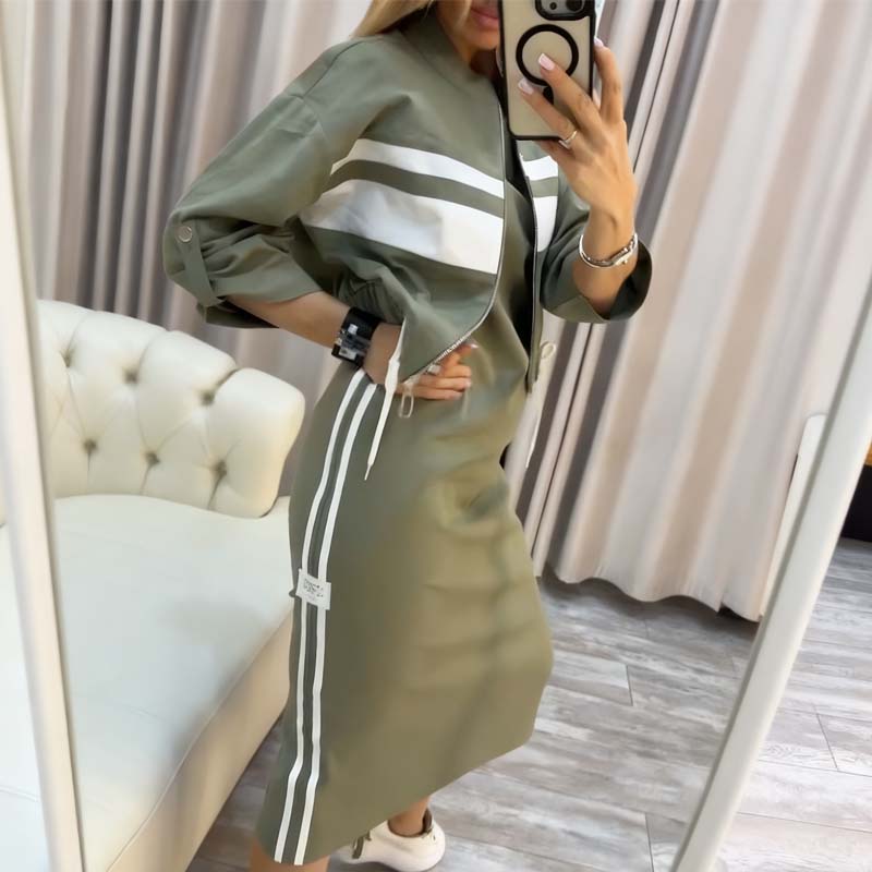 Belinda - Conjunto moderno con bloques de color y líneas elegantes