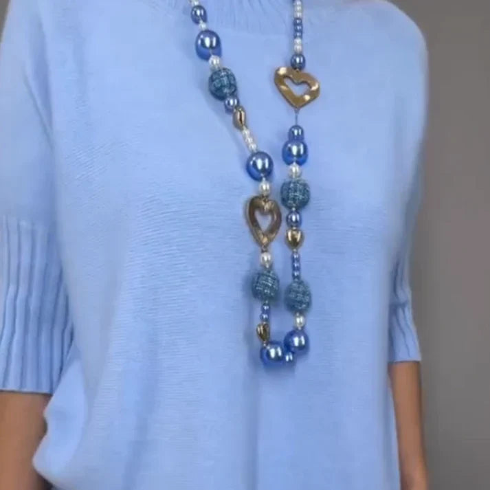 Pilar – Conjunto elegante de punto con jersey y falda midi