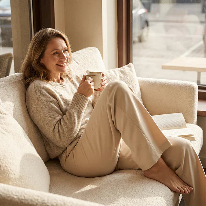 Carla - Pantalones de traje de mujer con cintura alta